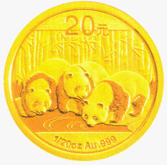 1/20盎司圆形普制金质纪念币背面图案