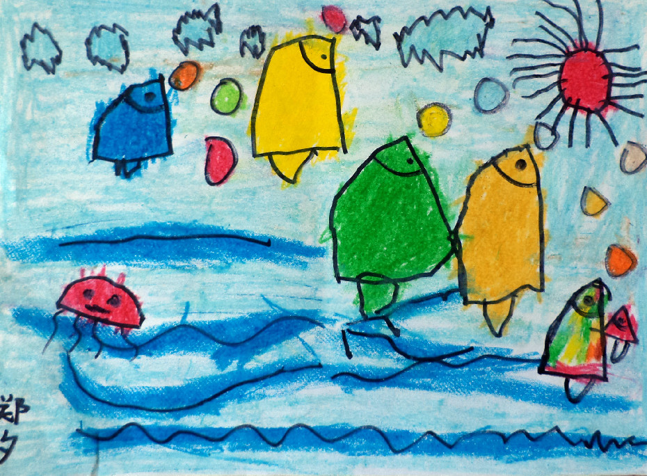 3-6岁儿童绘画作品图片